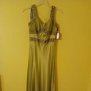 Dusk Collection by Shelia Yen 100% Silk Beaded Gown